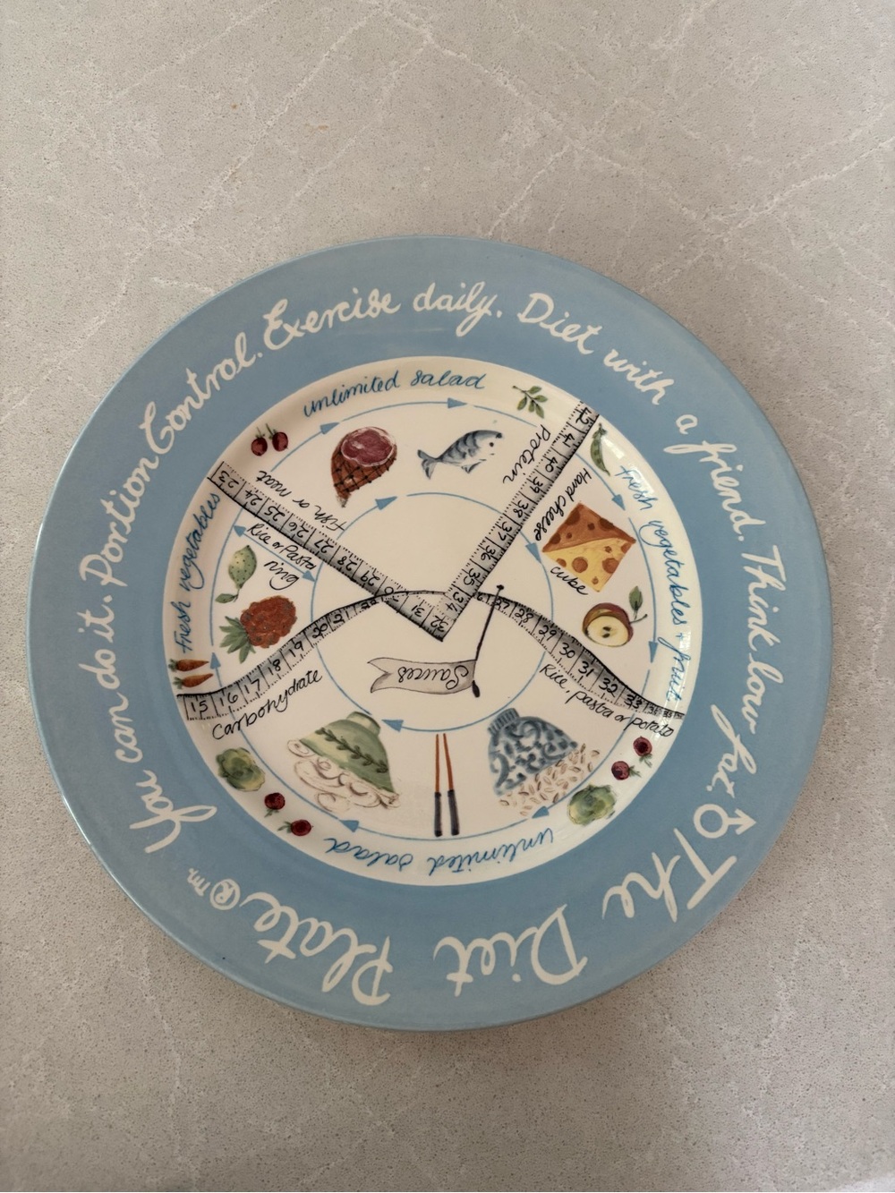 Vintage Royal Stafford "The Diet Plate" Made in England